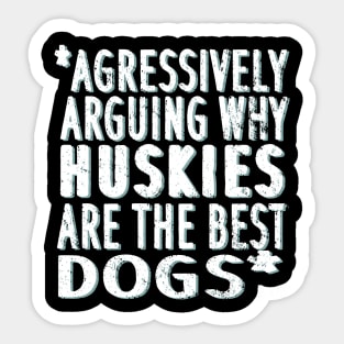 Siberian Husky hair sled dog dog owner Sticker